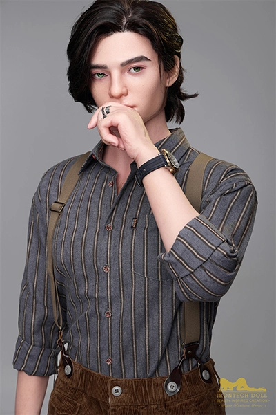 170cm Wolf Hudson mature male sex doll for transexual with hard dick